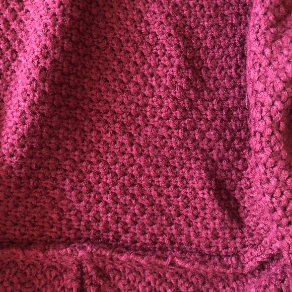 ZAFUL open front cardigan in wine red. ONE SIZE. - Picture 4 of 5